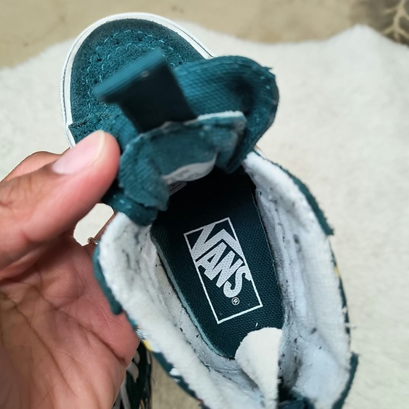 Vans Infant Toddler Glow In The Dark Dragons SK8-Hi Zip Lace Up Shoes Size 6 - Picture 7 of 8